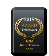 2015 AWARD  Trailblazer KJN  Julio Torres xxxx KJN  Julio Torres xxxx
