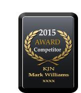 2015 AWARD  Competitor KJN  Mark Williams xxxx KJN  Mark Williams xxxx