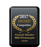 2017 AWARD  Competitor Grand Master  Wil Widmeyer xxxx Grand Master  Wil Widmeyer xxxx
